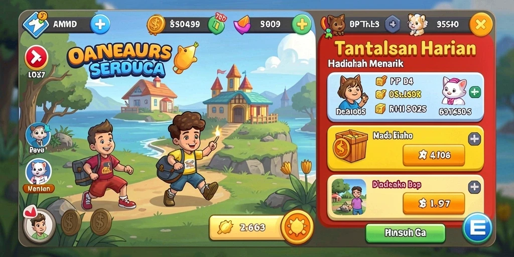 untunggo - Fitur leaderboard untuk bersaing dengan teman.